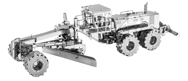 Cat Motor Grader Model Kit- angled view