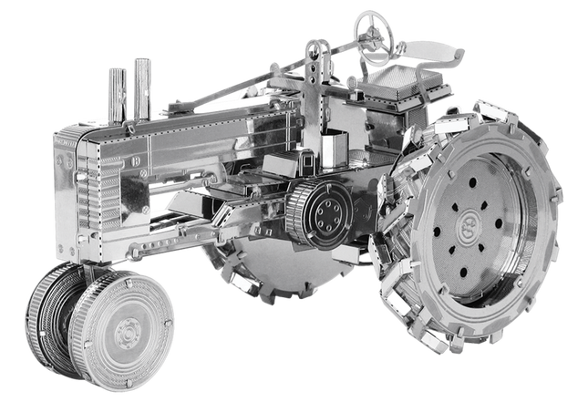 Farm Tractor Model Kit- angled front view