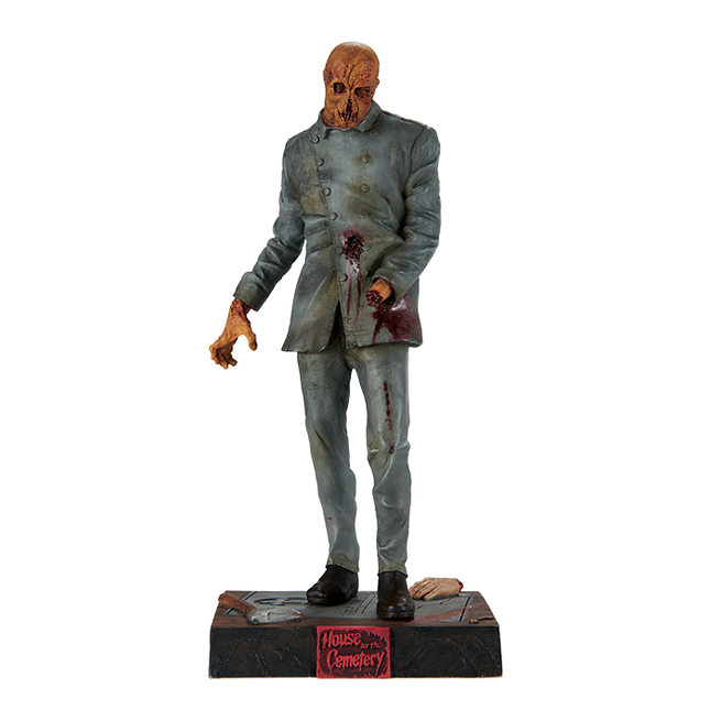 Front of Dr. Freudstein Statue