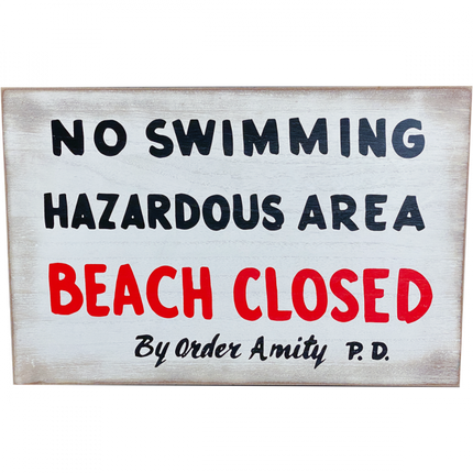 No Swimming Sign