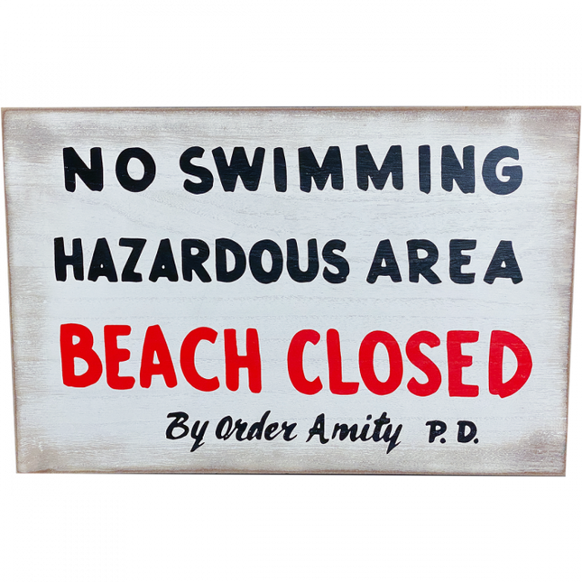 No Swimming Sign