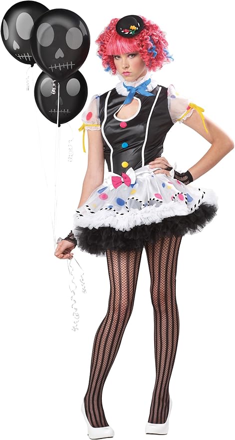 California Costumes Sassie the Clown JR 7-9
