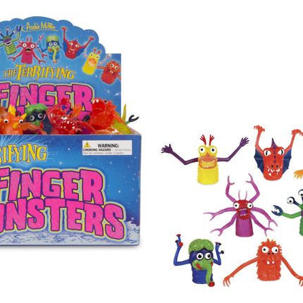 Monster Finger Puppet Deluxe- box and assortment