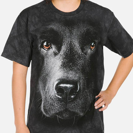 Black Lab Face Tee- worn by model