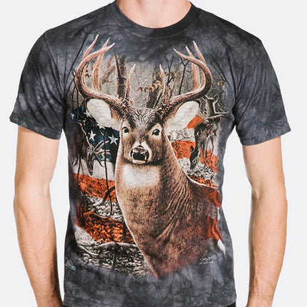 Patriotic Buck Tee- worn by model