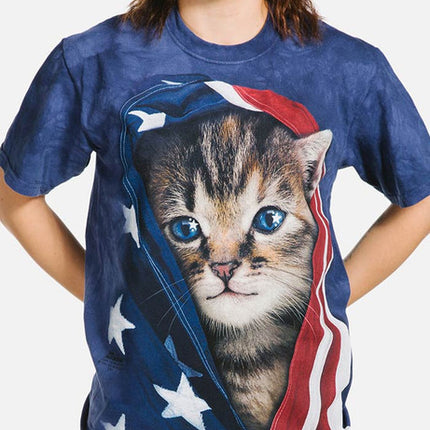 Patriotic Kitten Tee- worn by model