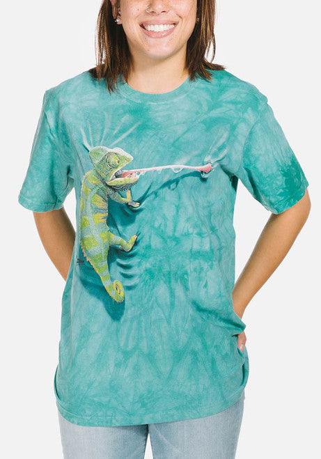 Climbing Chameleon Tee- worn by model