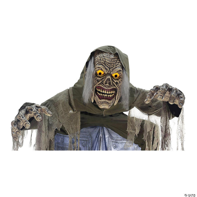 10' Animated Looming Ghoul Archway Prop- close up