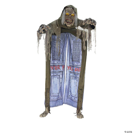 10' Animated Looming Ghoul Archway Prop- front view