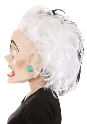101 Dalmations- Cruella De Vil Latex Mask- side view