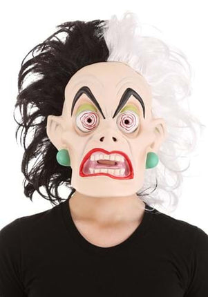 101 Dalmations- Cruella De Vil Latex Mask- worn by model 2