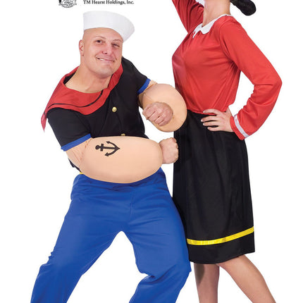 Popeye Adult Costume- with olive oyl