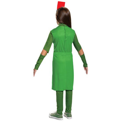 Minecraft Creeper Girl Classic Dress Costume- back view