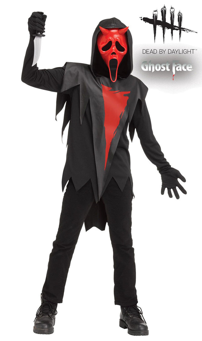 Dead By Daylight™ - Devil Face Ghost Face Child Costume- front view