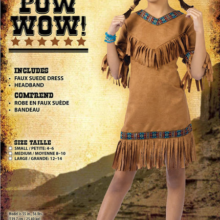 Native American Girl Costume- packaging