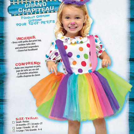 Big Top Fun Toddler Costume- packaging