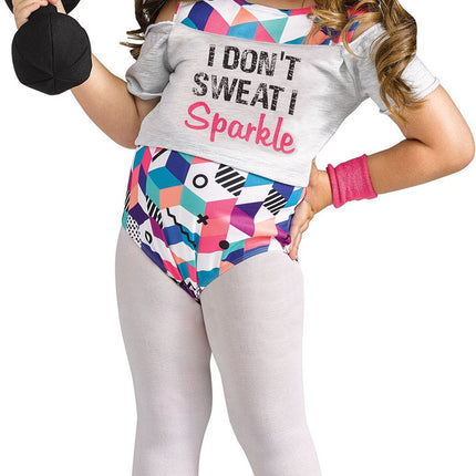 Little Miss Fit Toddler Costume- front view