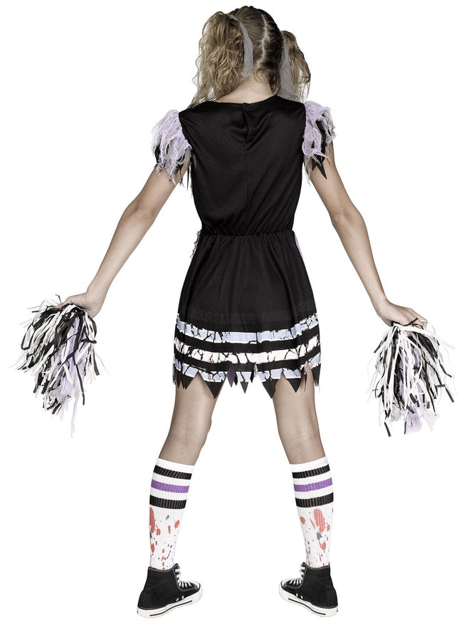 Zombie Fearleader Child Costume- back view