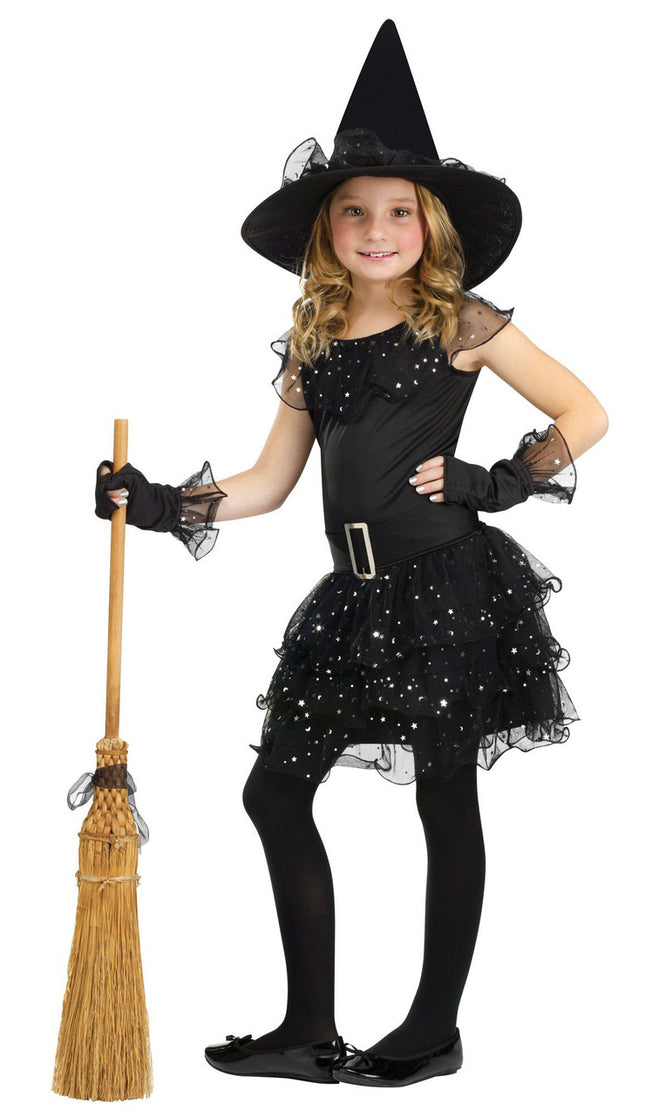 Glitter Witch Child Costume- front view