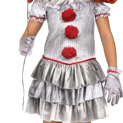 Girl's Carnevil Clown Costume- front view