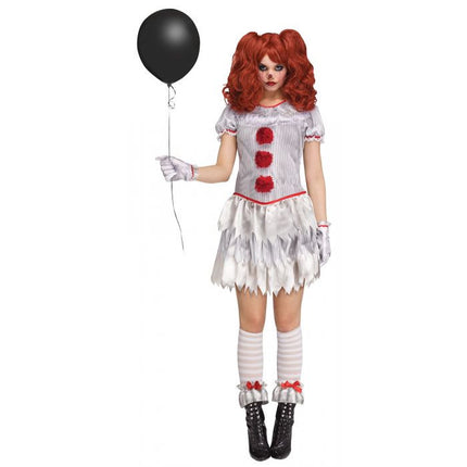 Women's Carnevil Clown Costume- front view