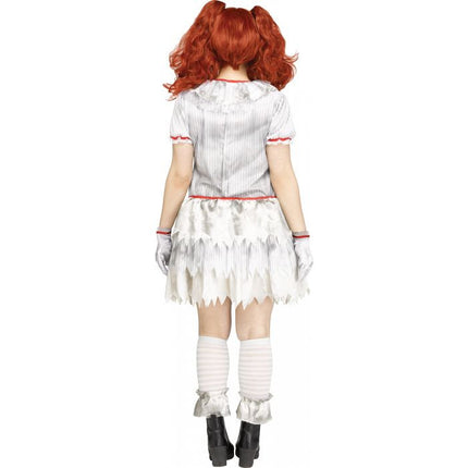 Women's Carnevil Clown Costume- plus, back view