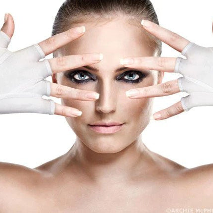 Handerpants Gloves- worn by model (woman)