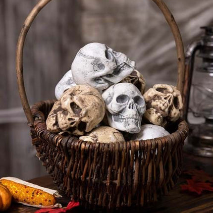 Bag of Skulls (12Pcs)- displayed in basket
