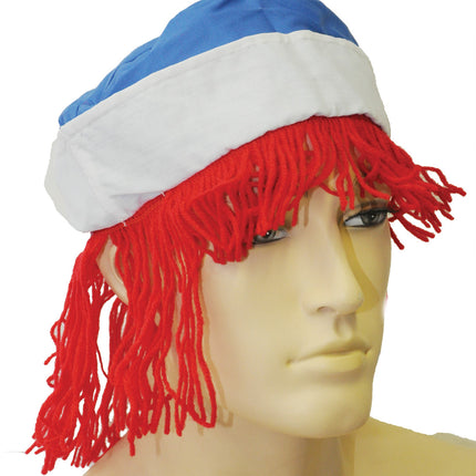 RAGGEDY ANDY WIG WITH HAT