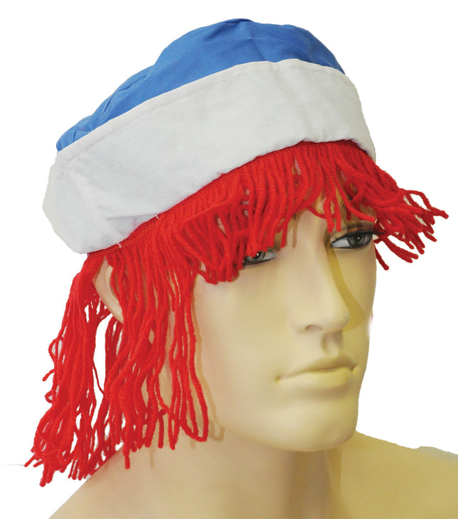 RAGGEDY ANDY WIG WITH HAT