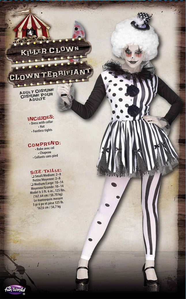 Killer Clown Costume- packaging