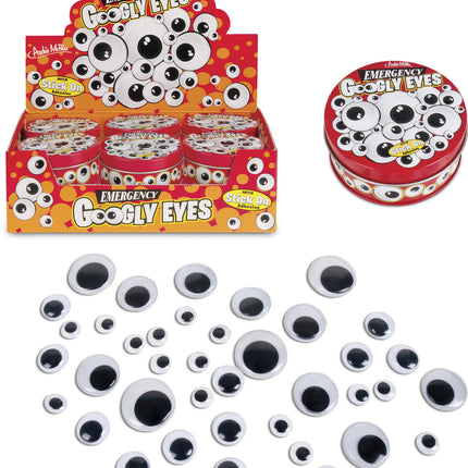 Googly Eyes Tin- bulk box