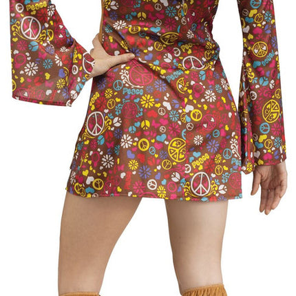 Peace & Love Hippie- back view