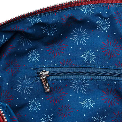 Quilted Americana Crossbody Bag- inside view