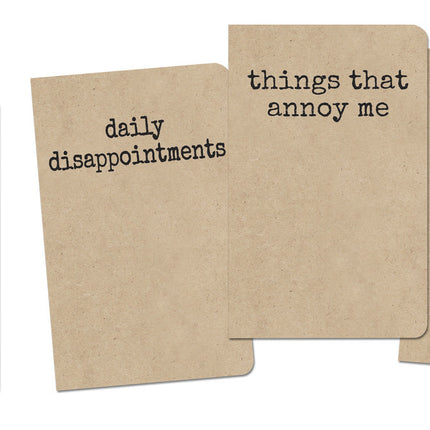Grump Notebooks set of 3
