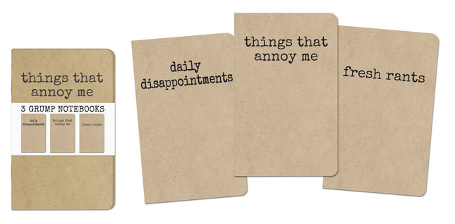 Grump Notebooks set of 3