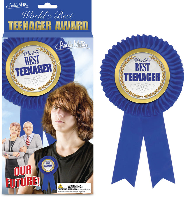Best Teenager Award Ribbon- package and ribbon