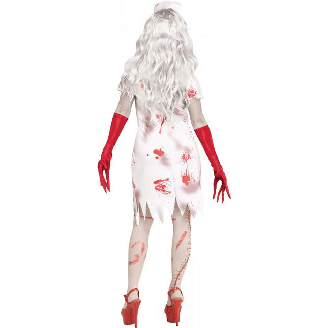 Horror Nurse Adult Costume- back view