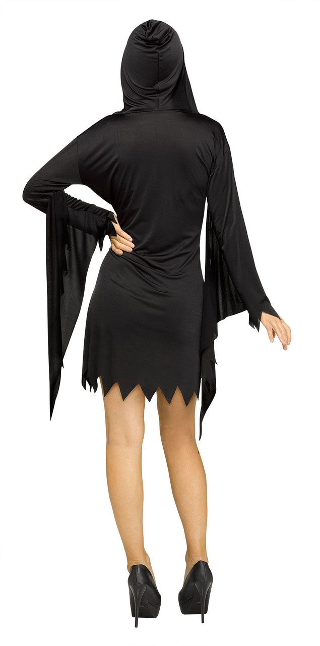 Ghost Face Glamour Costume- back view
