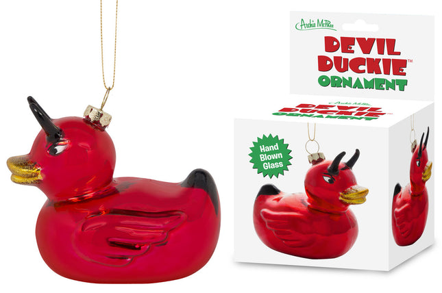 Devil Duckie Ornament