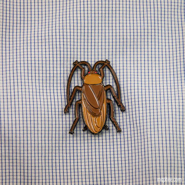 Cockroach Pin- on shirt