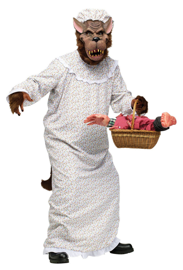 Adult Big Bad Granny Wolf Costume