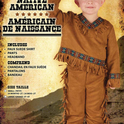 Native American Toddler Costume- packaging