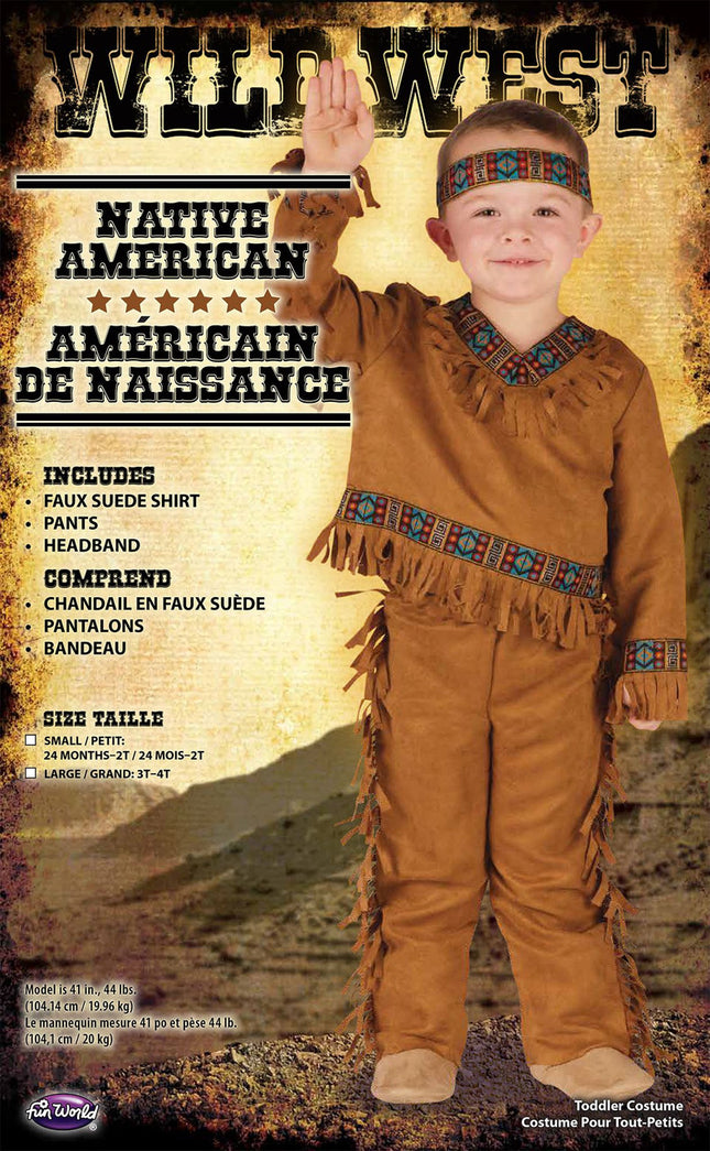 Native American Toddler Costume- packaging
