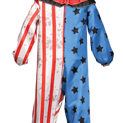 Evil Clown Adult Costume- back view