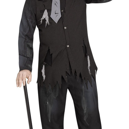 Ghostly Gangster Costume- front view