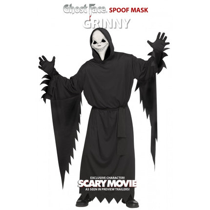 Scary Movie 6 Ghost Face Grinny Costume Adult One Size