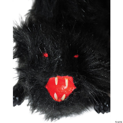 14" Black Cat Animated Prop- up close