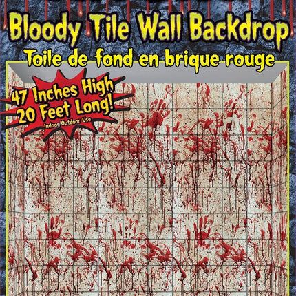 BLOODY TILE WALL ROLL 20' X 4'