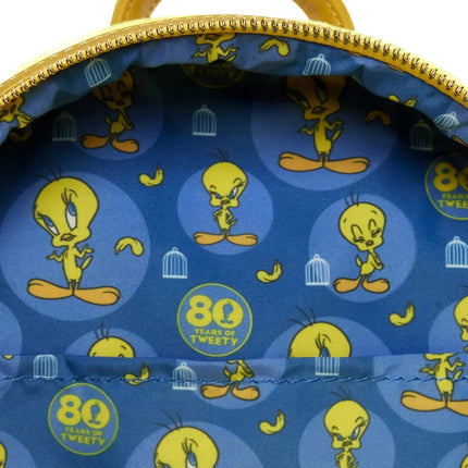 Looney Tunes Tweety Plush Mini Backpack- inside print